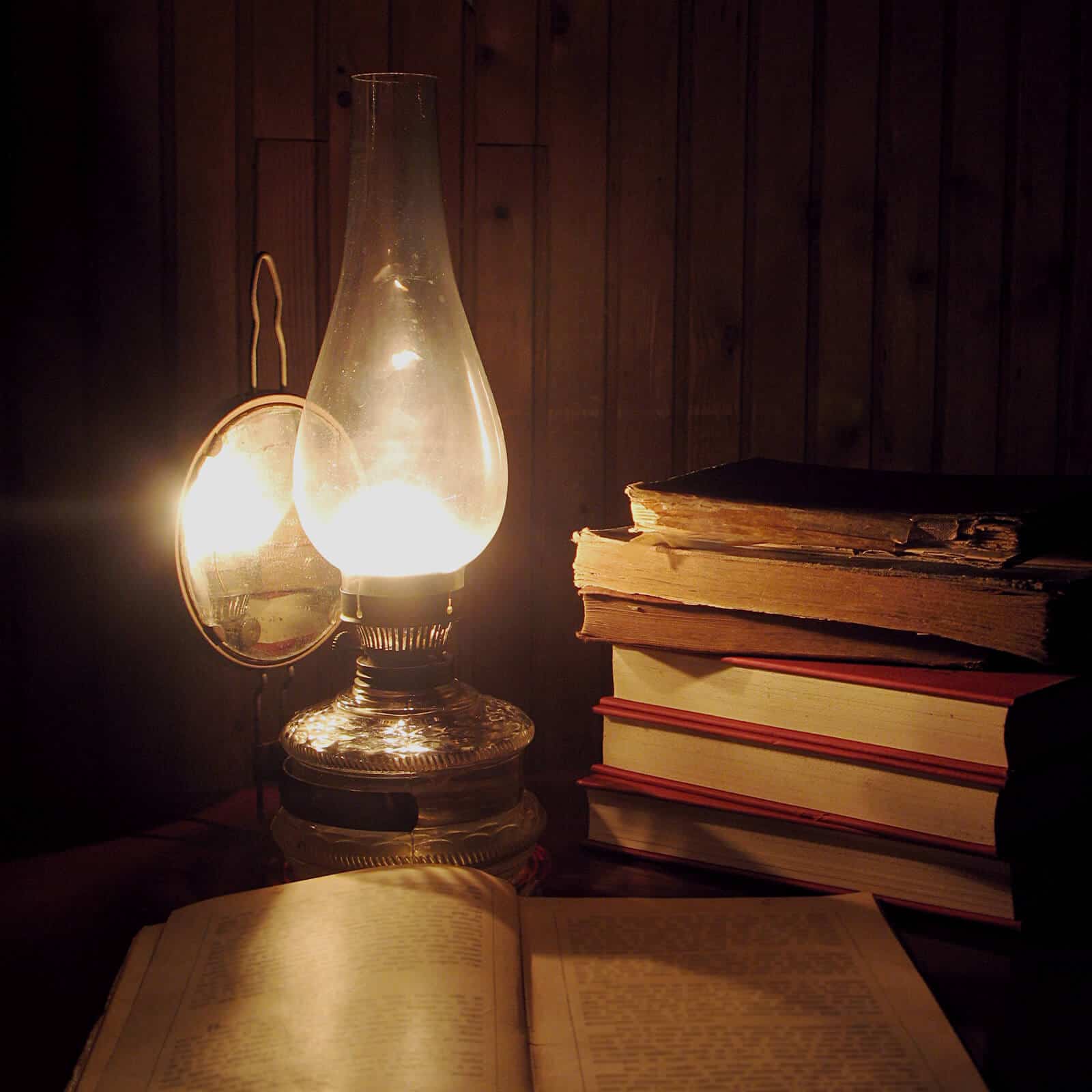 Books and Lantern