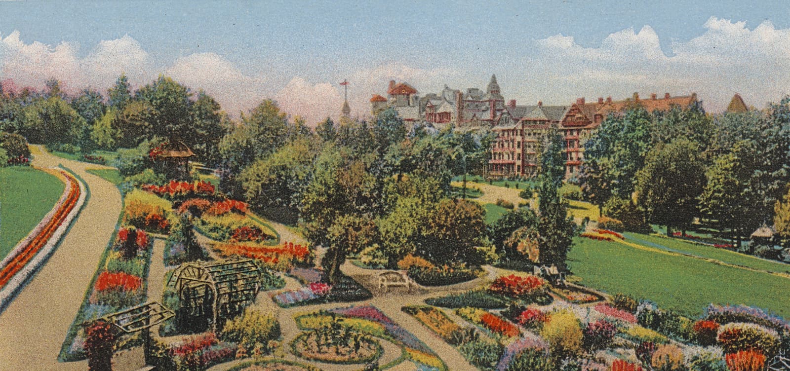 Post Card of Mohonk Garden