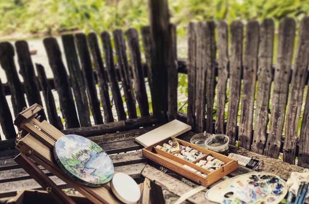 Painting Set Up at Mohonk